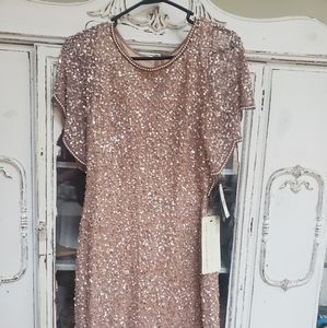 Adrianna Papell sequin cocktail dress size 4